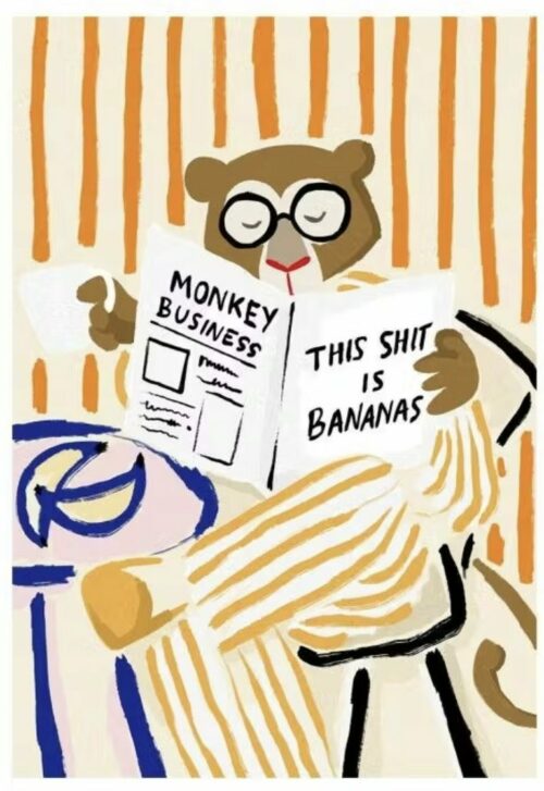 monkey business print desenio -joint christmas presents for parents