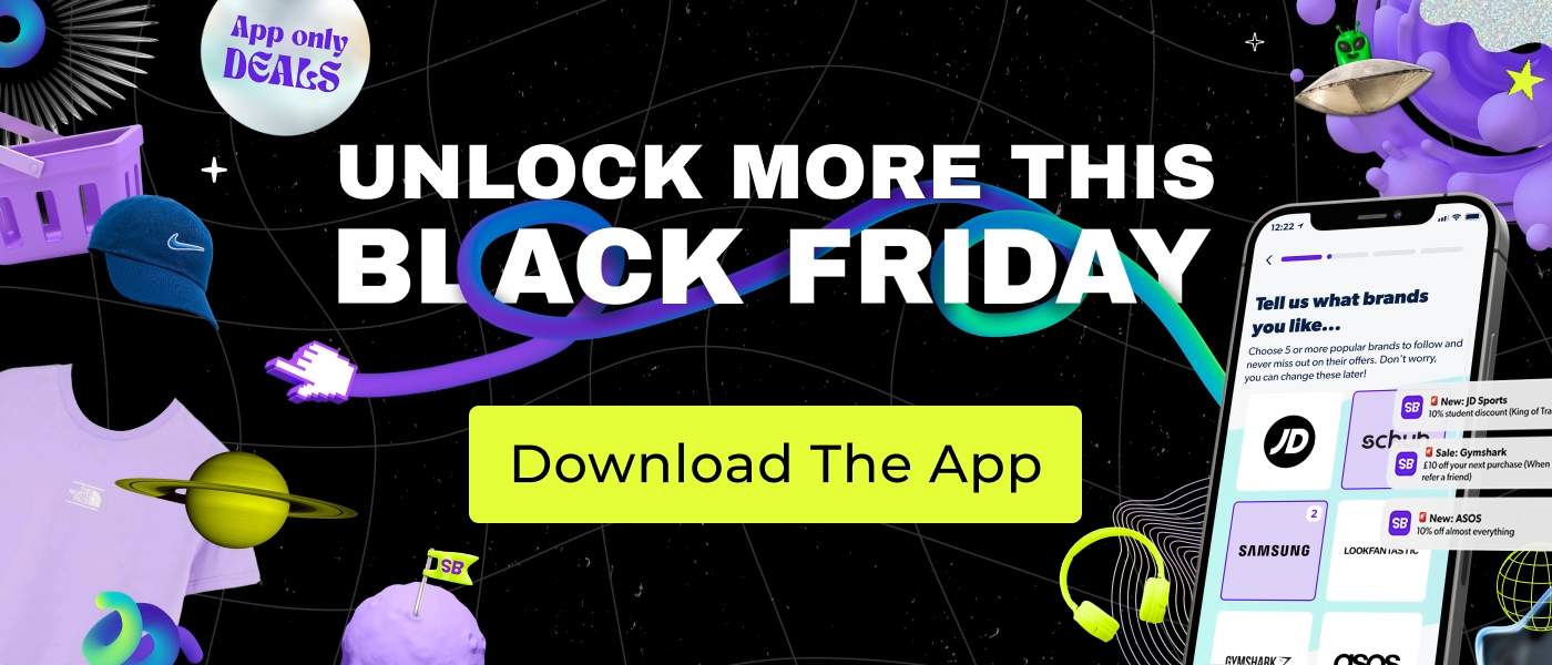 Download the Student Beans app to unlock Black Friday deals