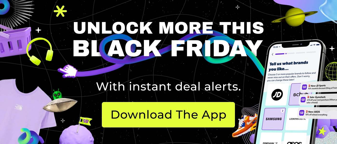 Download the Student Beans app to discover more Black Friday deals