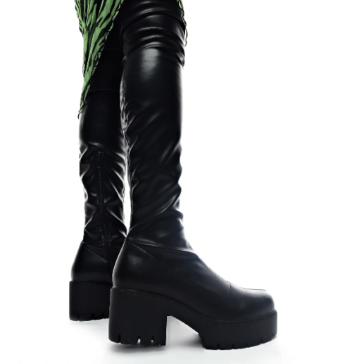 black thigh high boots from koi footwear - brat girl summer