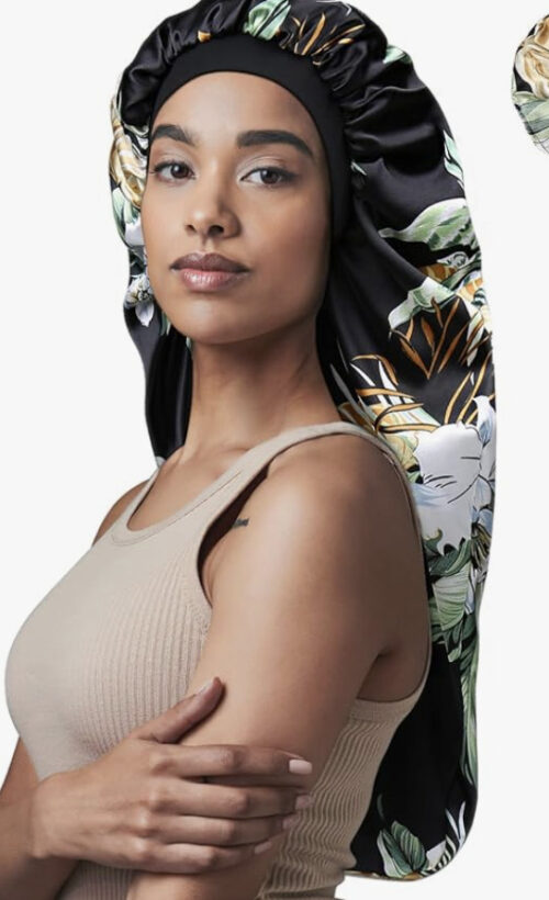 Amazon satin bonnet for long hair and braids