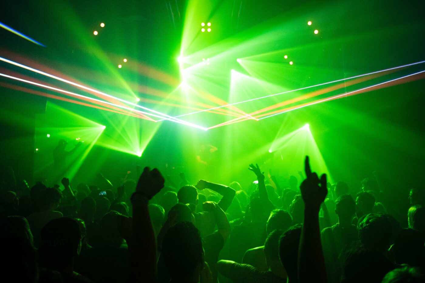 Freshers' Week club event during the first weeks at uni