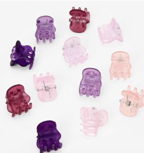 purple mini hair claws claire's