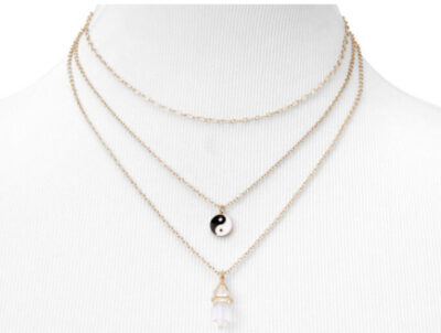 yin and yang necklaces from claire's