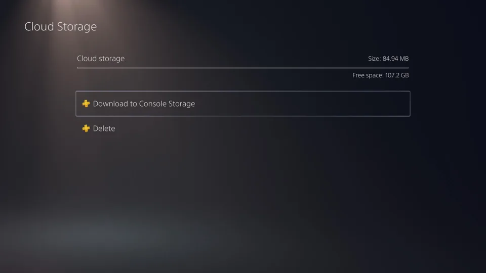 Download games onto PS5