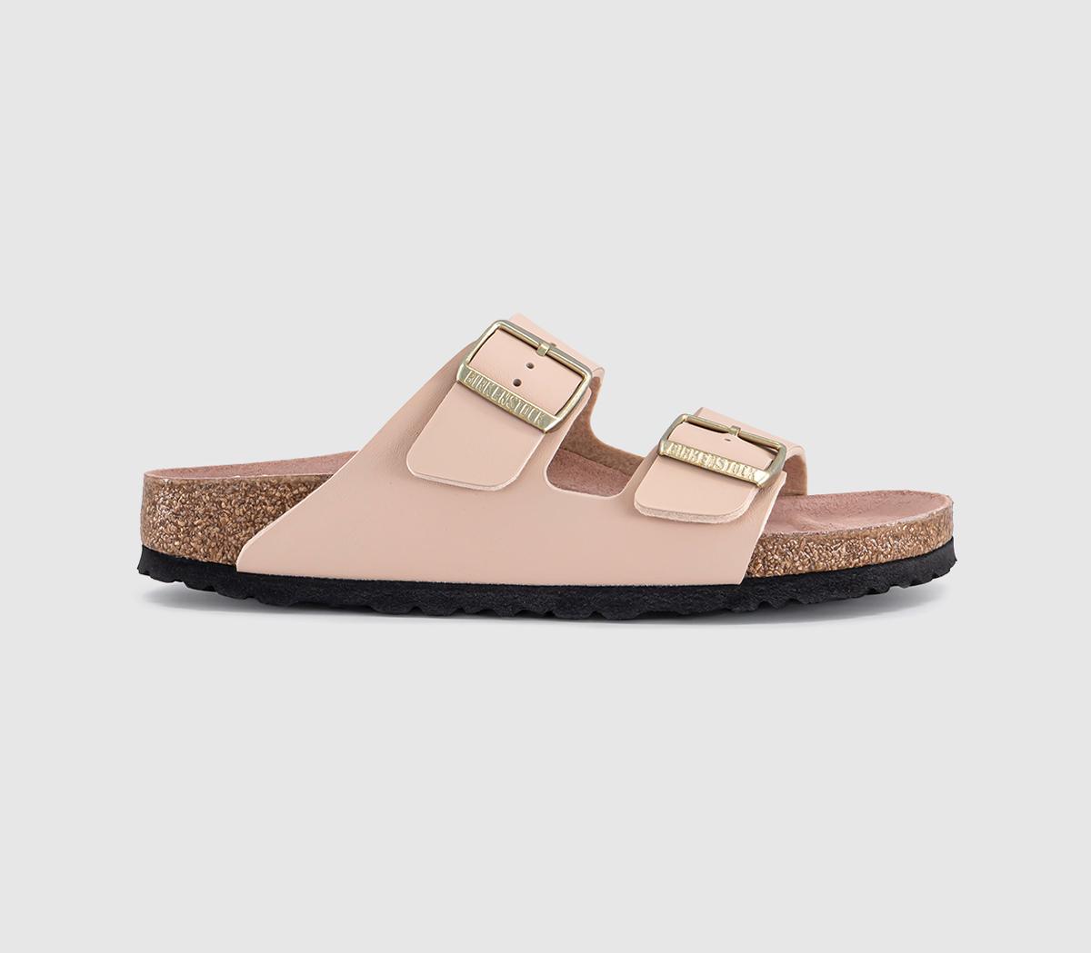 Birkenstock Womens Arizona Two Strap Sandals New Beige Pink Clay Triples Birko Natural, 6