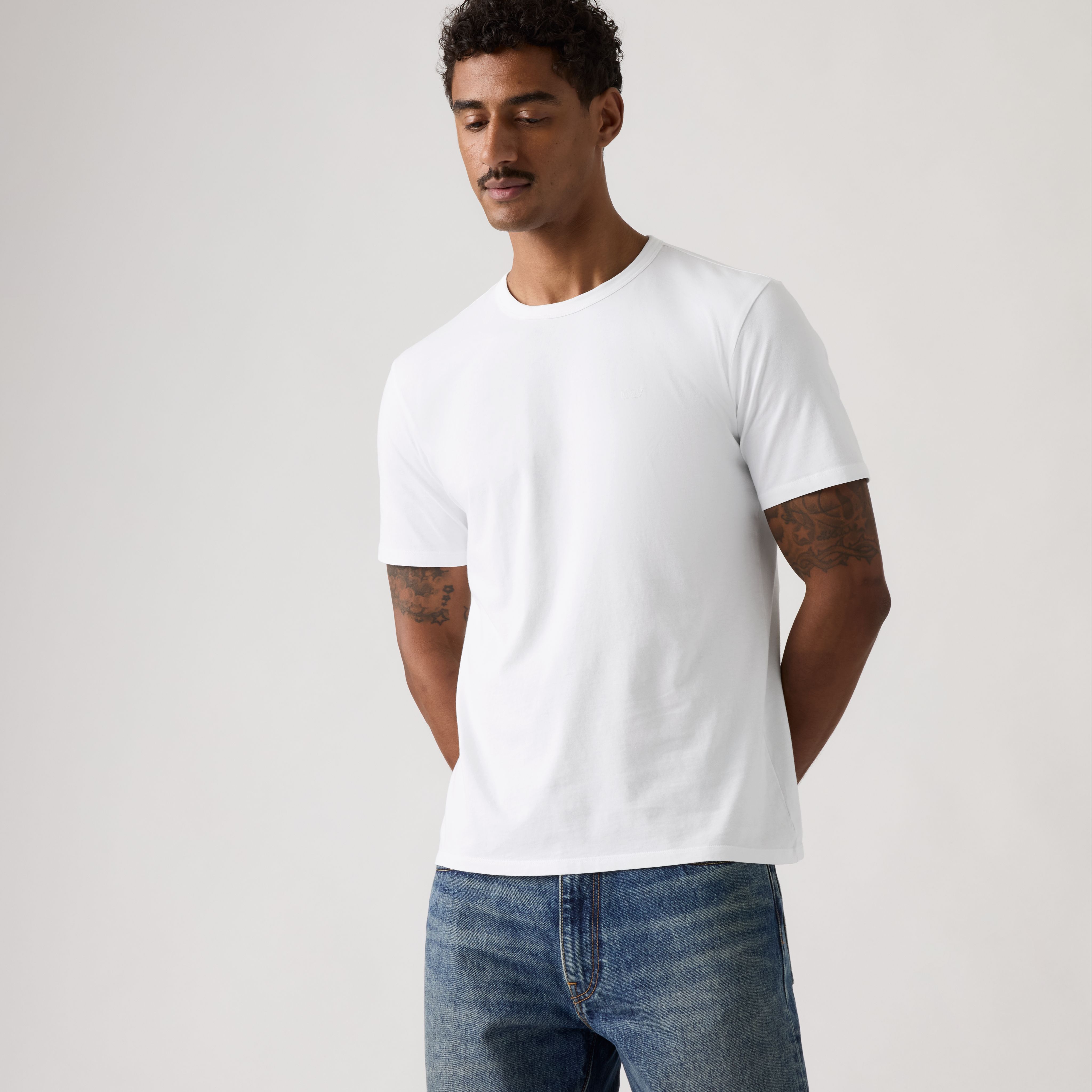 Levi's Original Tee - Men's - S - Yellow / Garment Dye Pumice Stone