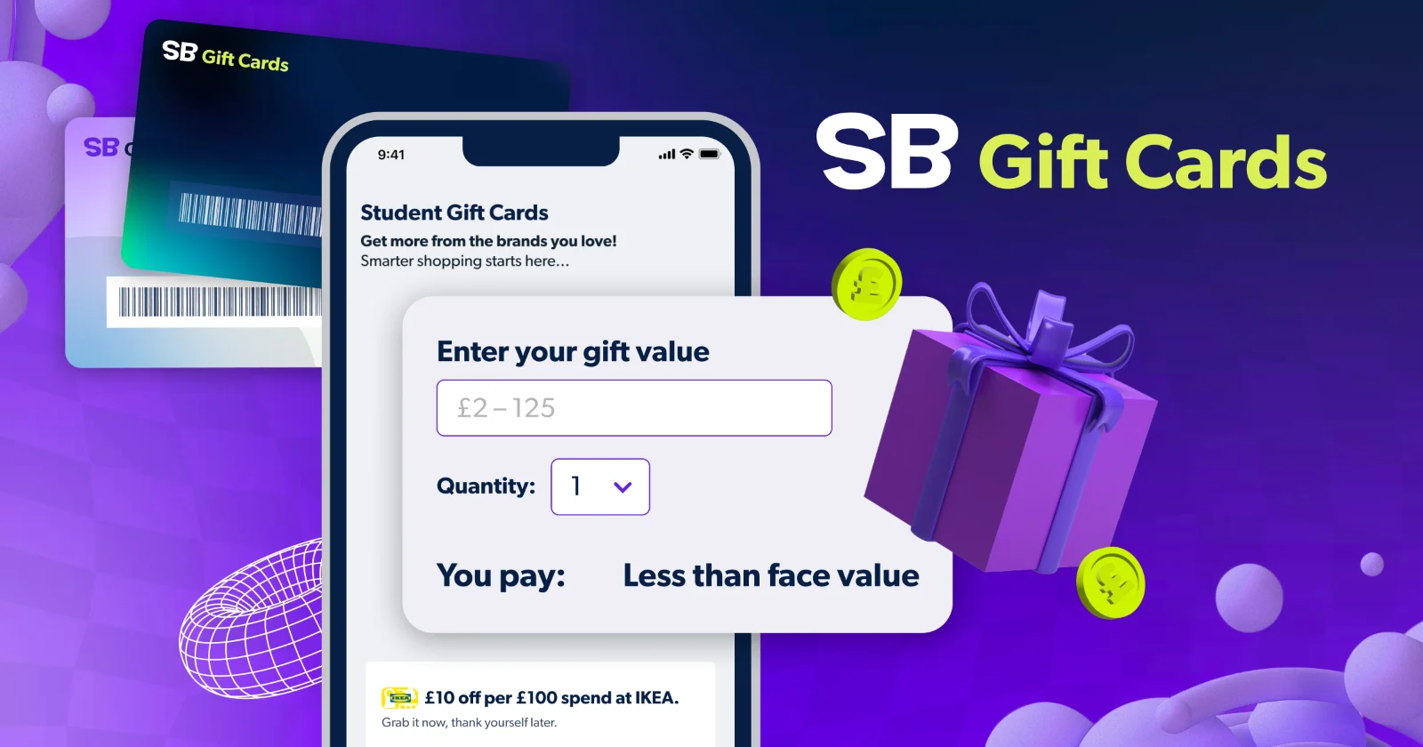 Introducing Student Beans Gift Cards: Save on the Brands You Love
