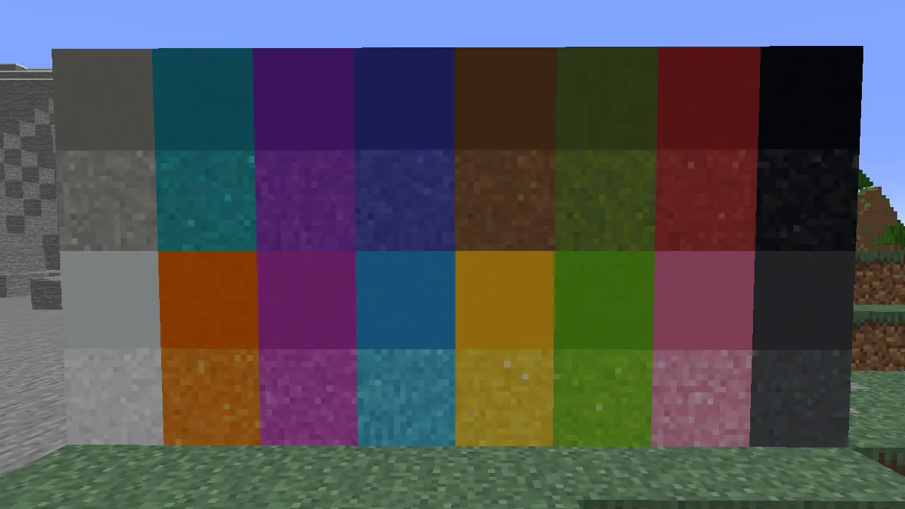 Minecraft Concrete Recipe