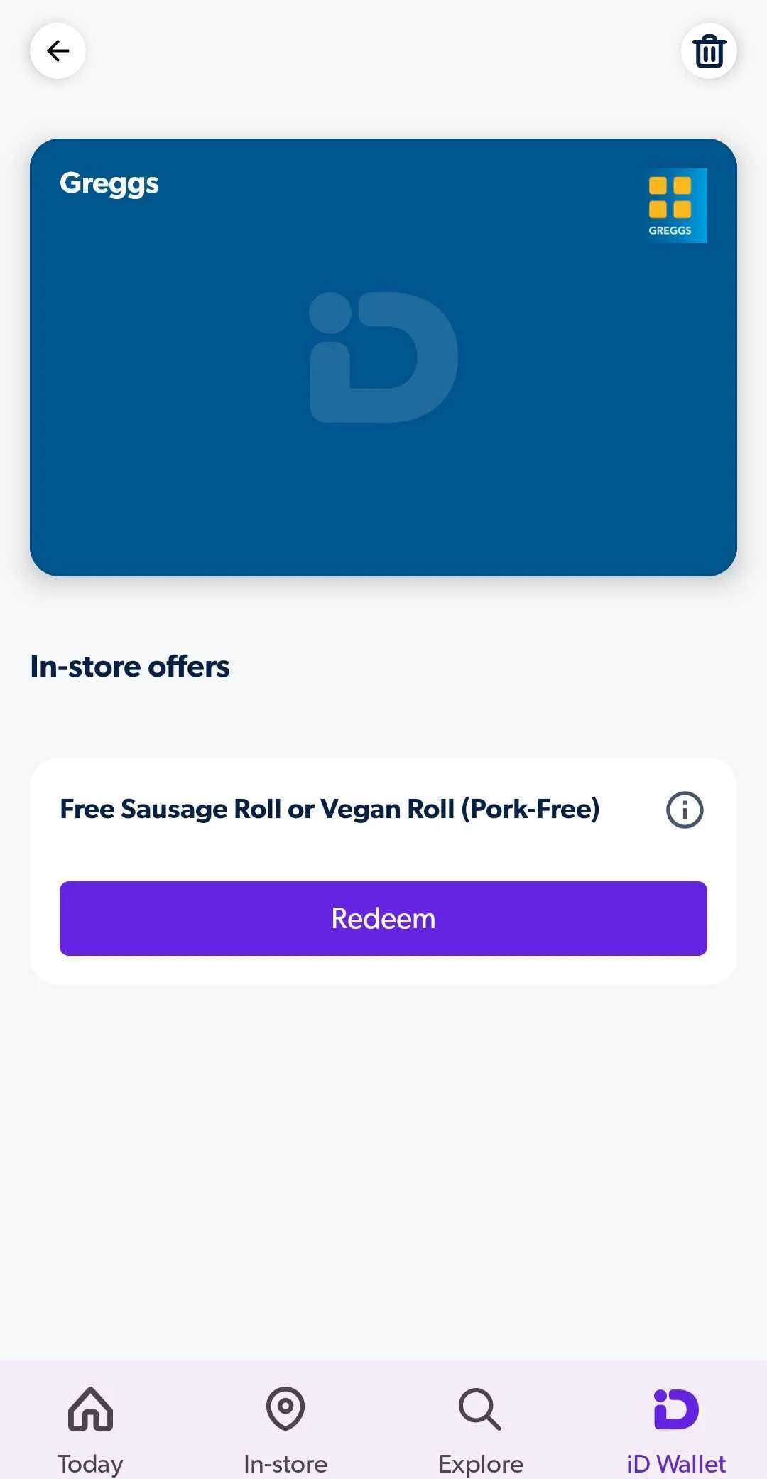 student beans id wallet greggs discount